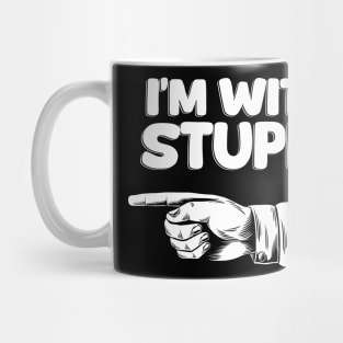 Im With Stupid - Dark Mug